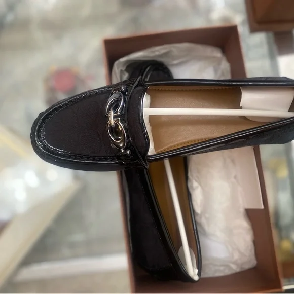 Coach Black Signature Loafers - Picture 5 of 6